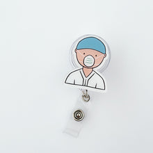 Load image into Gallery viewer, Cartoon Badge Reel Retractable ID Lanyard Name Tag Card Badge Holder Clip Doctor Nurse Office Supplies Credential Holder