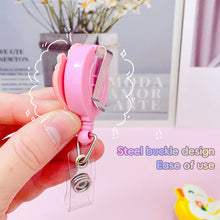 Load image into Gallery viewer, Cartoon Badge Reel Retractable ID Lanyard Name Tag Card Badge Holder Clip Doctor Nurse Student School Supplies Office