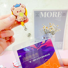 Load image into Gallery viewer, Cartoon Badge Reel Retractable ID Lanyard Name Tag Card Badge Holder Clip Doctor Nurse Student School Supplies Office