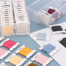 Load image into Gallery viewer, 24/40/80 Color Embroidery Thread DIY Cotton Multi-Color Embroidery Yarn For Sewing Embroidery Thread Set With Organizer Box Threads