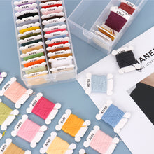 Load image into Gallery viewer, 24/40/80 Color Embroidery Thread DIY Cotton Multi-Color Embroidery Yarn For Sewing Embroidery Thread Set With Organizer Box Threads