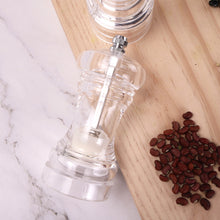 Load image into Gallery viewer, Transparent Manual Acrylic Pepper Grinder Pepper Mill and Salt Shaker with Adjustable Coarseness by Ceramic Rotor Kitchen Cooking Tools