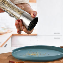Load image into Gallery viewer, Manual Pepper and Salt Grinder Multifunctional Crusher Glass Seasoning Bottle Pepper Mill and Salt Shaker with Adjustable Coarseness