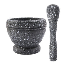 Load image into Gallery viewer, Household Manual Grinder Pressing Garlic Mashed Garlic Mashing Pot Mashing Medicine Pot Jujube Wood Pounding Garlic Stone Mortar