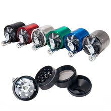 Load image into Gallery viewer, 4 Layers Zinc Alloy 40/63mm Herbal Crusher Tobacco Grinder Smoke Manual Kitchen Herb Metal Layer Grinders Spice Mill Accessories