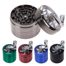 Load image into Gallery viewer, 4 Layers Zinc Alloy 40/63mm Herbal Crusher Tobacco Grinder Smoke Manual Kitchen Herb Metal Layer Grinders Spice Mill Accessories