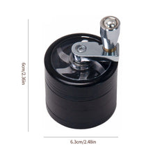 Load image into Gallery viewer, 4 Layers Zinc Alloy 40/63mm Herbal Crusher Tobacco Grinder Smoke Manual Kitchen Herb Metal Layer Grinders Spice Mill Accessories
