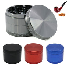 Load image into Gallery viewer, 4 Layers Zinc Alloy 40/50/63mm Herbal Crusher Tobacco Grinder Smoke Manual Kitchen Herb Metal Layer Grinders Spice Mill Accessories