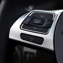 Load image into Gallery viewer, 2Pcs Car Steering Wheel Panel Trim Cover Sticker For VW Golf MK6 Passat B7 CC Eos Tiguan Jetta Touran Sharan Caddy