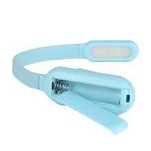 Load image into Gallery viewer, USB Mini LED Book Night 3 Light Color Adjustable Brightness Clip-On Study Reading Lamp Rechargeable for Travel Bedroom Reading