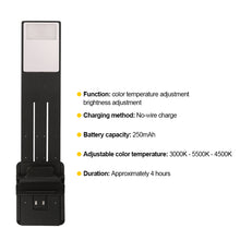 Load image into Gallery viewer, Mini LED Book Night 3 Light Color Adjustable Brightness Clip-On Study Reading Lamp Rechargeable Travel Bedroom Reading Lamp