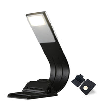 Load image into Gallery viewer, Mini LED Book Night 3 Light Color Adjustable Brightness Clip-On Study Reading Lamp Rechargeable Travel Bedroom Reading Lamp