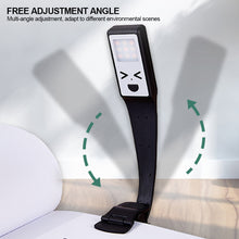 Load image into Gallery viewer, Mini LED Book Night 3 Light Color Adjustable Brightness Clip-On Study Reading Lamp Rechargeable Travel Bedroom Reading Lamp