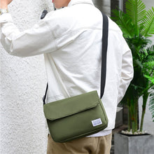 Load image into Gallery viewer, Simple Solid Color Canvas Shoulder Bag Crossbody Bag Large Capacity Casual Fashionable Backpack for Men Women