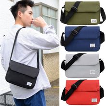 Load image into Gallery viewer, Simple Solid Color Canvas Shoulder Bag Crossbody Bag Large Capacity Casual Fashionable Backpack for Men Women