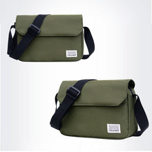 Load image into Gallery viewer, Simple Solid Color Canvas Shoulder Bag Crossbody Bag Large Capacity Casual Fashionable Backpack for Men Women