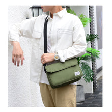 Load image into Gallery viewer, Simple Solid Color Canvas Shoulder Bag Crossbody Bag Large Capacity Casual Fashionable Backpack for Men Women