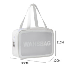 Load image into Gallery viewer, PVC Waterproof Anti Fouling Makeup Bag Portable Large Capacity Frosted Travel Storage Bag Washable Makeup Bag