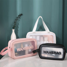 Load image into Gallery viewer, PVC Waterproof Anti Fouling Makeup Bag Portable Large Capacity Frosted Travel Storage Bag Washable Makeup Bag