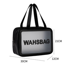 Load image into Gallery viewer, PVC Waterproof Anti Fouling Makeup Bag Portable Large Capacity Frosted Travel Storage Bag Washable Makeup Bag