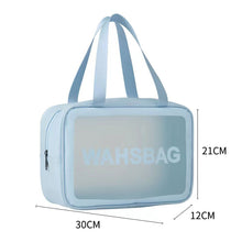 Load image into Gallery viewer, PVC Waterproof Anti Fouling Makeup Bag Portable Large Capacity Frosted Travel Storage Bag Washable Makeup Bag