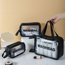 Load image into Gallery viewer, PVC Waterproof Anti Fouling Makeup Bag Portable Large Capacity Frosted Travel Storage Bag Washable Makeup Bag