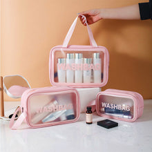 Load image into Gallery viewer, PVC Waterproof Anti Fouling Makeup Bag Portable Large Capacity Frosted Travel Storage Bag Washable Makeup Bag
