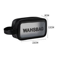 Load image into Gallery viewer, PVC Waterproof Anti Fouling Makeup Bag Portable Large Capacity Frosted Travel Storage Bag Washable Makeup Bag