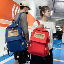 Load image into Gallery viewer, Canvas Backpack Fashionable Durable Large Capacity Travel Backpack Comfortable Adjustable Shoulder Strap Couple Backpack