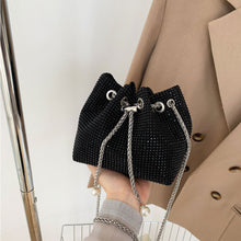 Load image into Gallery viewer, Fashionable Shiny Chain Shoulder Bag PU Leather Niche Pearl Pendant Large Capacity Crossbody Bag for Women