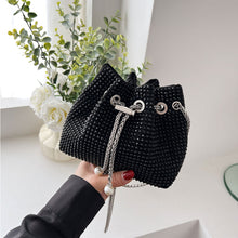 Load image into Gallery viewer, Fashionable Shiny Chain Shoulder Bag PU Leather Niche Pearl Pendant Large Capacity Crossbody Bag for Women