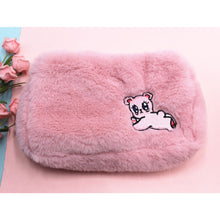 Load image into Gallery viewer, Cute Cloud Smiling Face Plush Makeup Bag Large Capacity Travel Storage Bag Portable Washable Makeup Bag
