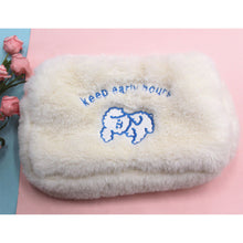 Load image into Gallery viewer, Cute Cloud Smiling Face Plush Makeup Bag Large Capacity Travel Storage Bag Portable Washable Makeup Bag