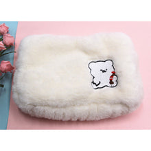 Load image into Gallery viewer, Cute Cloud Smiling Face Plush Makeup Bag Large Capacity Travel Storage Bag Portable Washable Makeup Bag