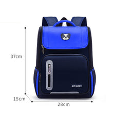 Load image into Gallery viewer, Children Waterproof Large Capacity Backpack Breathable Spine Protecting Lightweight Backpack Schoolbag