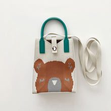 Load image into Gallery viewer, Cute Cartoon Pattern Mini Knitted Mobile Phone Bag Shoulder Bag Skin-friendly Versatile Knitted Woven Crossbody Bag