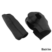 Load image into Gallery viewer, 2Pcs Leather AT Car Gear Head Shift Knob Case Cover Gear Collars for Ford New Fiesta MK7 2009 - 2015 Ecosport 2012 - 2017