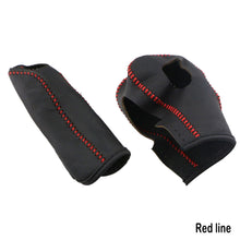 Load image into Gallery viewer, 2Pcs Leather AT Car Gear Head Shift Knob Case Cover Gear Collars for Ford New Fiesta MK7 2009 - 2015 Ecosport 2012 - 2017