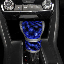 Load image into Gallery viewer, Universal Crystal Rhinestones Car Shift Gear Cover Leather Auto Gear Shift Knob Cover Accessories