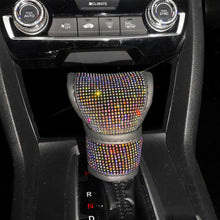 Load image into Gallery viewer, Universal Crystal Rhinestones Car Shift Gear Cover Leather Auto Gear Shift Knob Cover Accessories