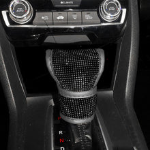 Load image into Gallery viewer, Universal Crystal Rhinestones Car Shift Gear Cover Leather Auto Gear Shift Knob Cover Accessories