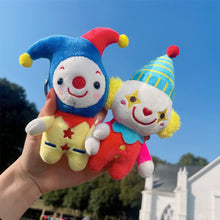 Load image into Gallery viewer, 12cm Creative Clown Plush Doll Keychain Cartoon Circus Clown Kawaii Stuffed Toys For Girls Cute Plush Bag Pendant Children Gifts