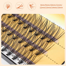 Load image into Gallery viewer, Single Cluster Grafting Hot-melt Grafting Natural Thick False Eyelashes Women Makeup Artificial Fibre Fake Eyelash Extension