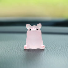 Load image into Gallery viewer, Car Interior Accessories Car Rearview Mirror Decoration Center Console Resin Pink Pig Doll Ornament Small Bicycle Auto Ornament