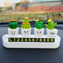 Load image into Gallery viewer, Car Mini Cactus Figurines Ornaments Cactus Bonsai Decor Sculptures and Figurines Desktop Ornament Car Home Decoration
