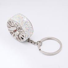 Load image into Gallery viewer, Car Keychain Crystal Tire Wheel Rim Key Ring 3D Keychain Creative Auto Part Accessories Model Car Keyring Key Chain Car Charms