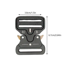 Load image into Gallery viewer, Metal Quick Release Buckle Tactical Belt Buckle Set Zinc Metal Male Belt Silver Buckle Belt Clip Adjustable Clasp Hooks Buckles Clip