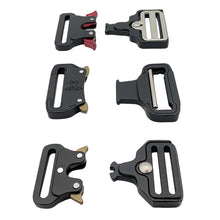 Load image into Gallery viewer, Metal Quick Release Buckle Tactical Belt Buckle Set Zinc Metal Male Belt Silver Buckle Belt Clip Adjustable Clasp Hooks Buckles Clip