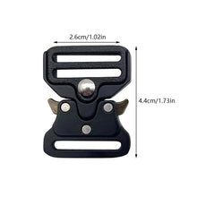 Load image into Gallery viewer, Metal Quick Release Buckle Tactical Belt Buckle Set Zinc Metal Male Belt Silver Buckle Belt Clip Adjustable Clasp Hooks Buckles Clip