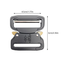 Load image into Gallery viewer, Metal Quick Release Buckle Tactical Belt Buckle Set Zinc Metal Male Belt Silver Buckle Belt Clip Adjustable Clasp Hooks Buckles Clip